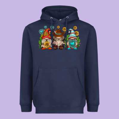 Western Gnomies Heavyweight Hoodie Designed By Texasbilliewilder