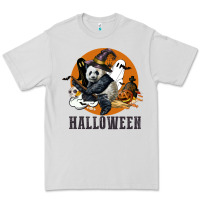 Dove Grey hallowen panda Premium Tee - LillyAllenDesigns