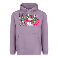Lavender pink christmas let it snow Heavyweight Hoodie - Zillion Design Studio