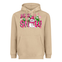 Mushroom pink christmas let it snow Heavyweight Hoodie - Zillion Design Studio