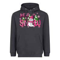 Smoke pink christmas let it snow Heavyweight Hoodie - Zillion Design Studio