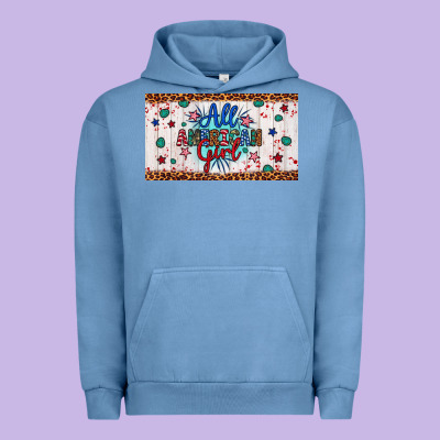 All American Girl Urban Hoodie Designed By Artiststas