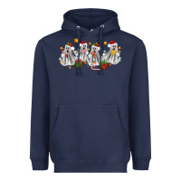 Navy pantasmas ghost christmas Heavyweight Hoodie - Zillion Design Studio