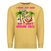 Antique Gold i might text back Premium Sweatshirt - texasbilliewilder