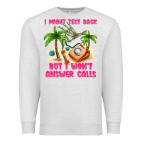 Oatmeal Heather i might text back Premium Sweatshirt - texasbilliewilder