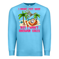 Ocean Blue i might text back Premium Sweatshirt - texasbilliewilder
