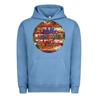 Pigment Pebble Blue all american girl Urban Hoodie - Artiststas