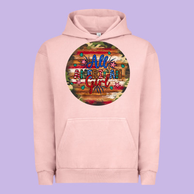 All American Girl Urban Hoodie Designed By Artiststas
