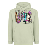 Matcha western let all that you do be done in love with g Heavyweight Hoodie - texasbilliewilder