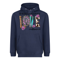 Navy western let all that you do be done in love with g Heavyweight Hoodie - texasbilliewilder