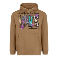 Toasted Coconut western let all that you do be done in love with g Heavyweight Hoodie - texasbilliewilder