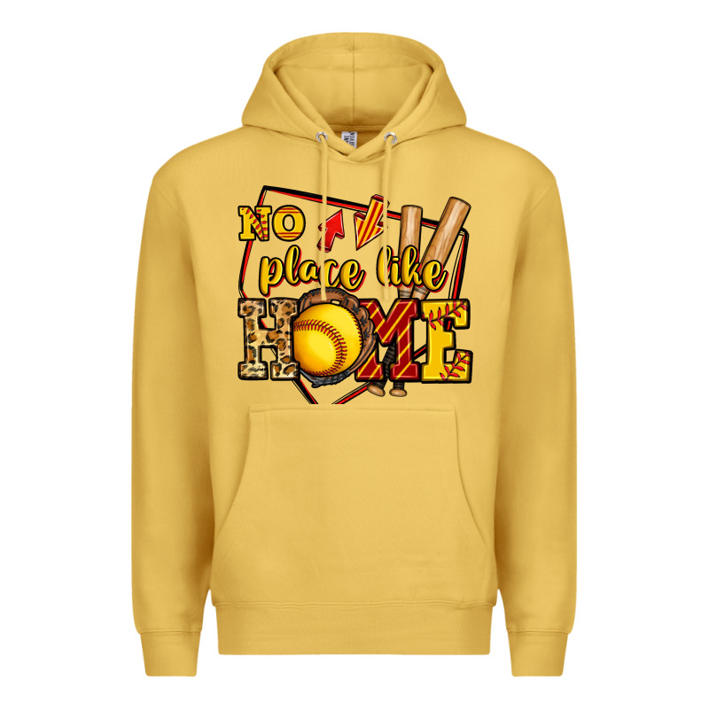 No Place Like Home Softball Premium Hoodie by Jasminsmagicworld | Teevron