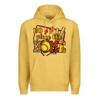 Antique Gold no place like home softball Premium Hoodie - Jasminsmagicworld