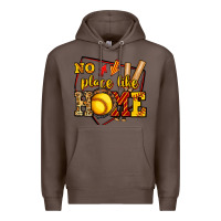 Coffee no place like home softball Premium Hoodie - Jasminsmagicworld