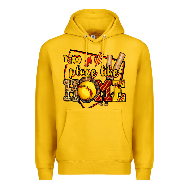 No Place Like Home Softball Premium Hoodie by Jasminsmagicworld | Teevron