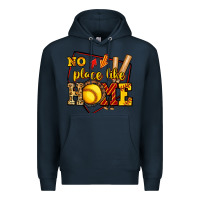 Navy no place like home softball Premium Hoodie - Jasminsmagicworld