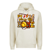 Oatmeal Heather no place like home softball Premium Hoodie - Jasminsmagicworld