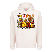 Pale Pink no place like home softball Premium Hoodie - Jasminsmagicworld