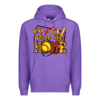 Purple no place like home softball Premium Hoodie - Jasminsmagicworld