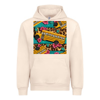 Sandshell school bus and leopar seamless pattern Urban Hoodie - BundleAndBundleShop