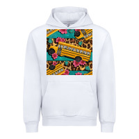 White school bus and leopar seamless pattern Urban Hoodie - BundleAndBundleShop