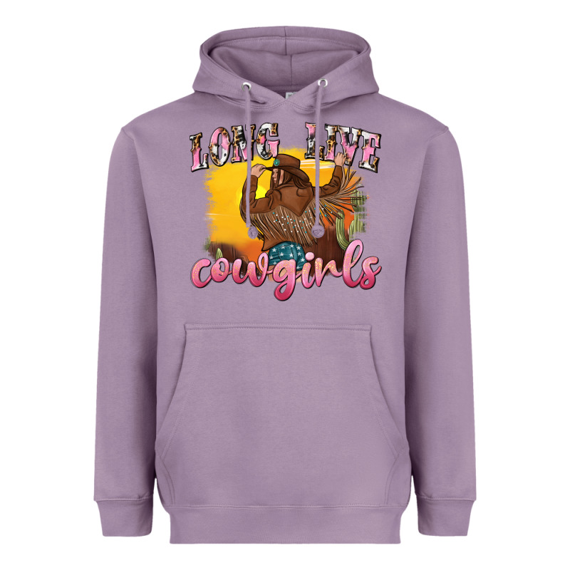 Western Long Live Cowgirls Heavyweight Hoodie by texasbilliewilder | Teevron