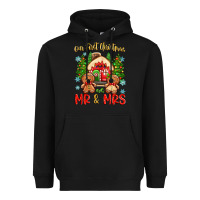 Black our first christmas as mr and mrs Heavyweight Hoodie - Zillion Design Studio
