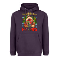 Plum our first christmas as mr and mrs Heavyweight Hoodie - Zillion Design Studio