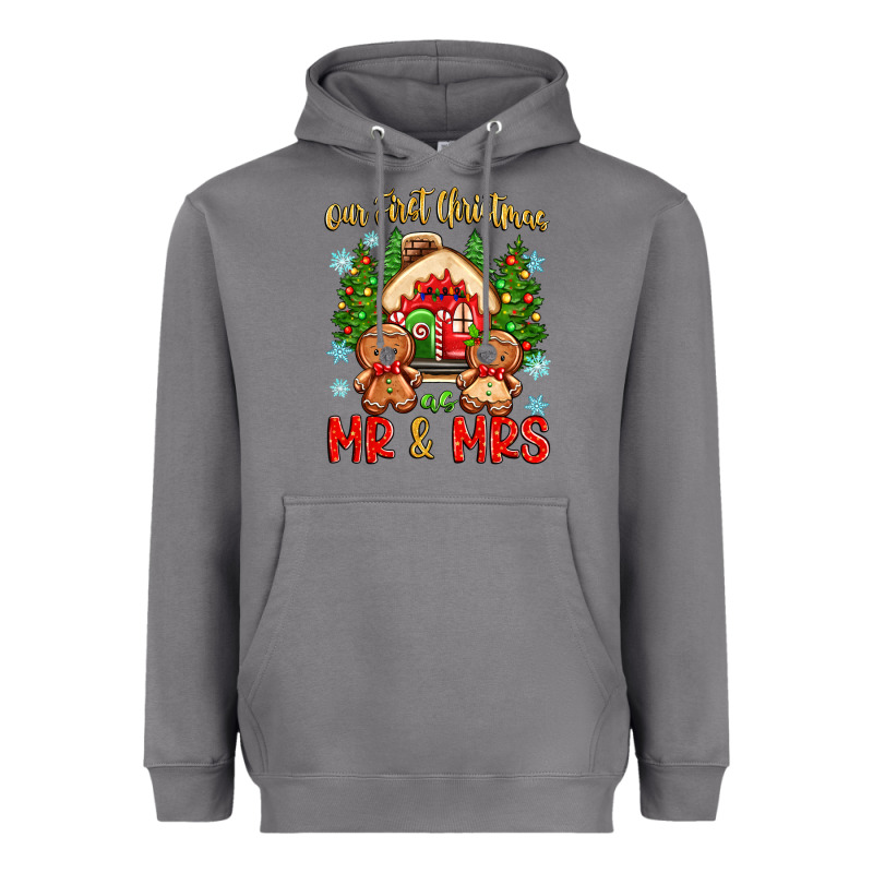 Our First Christmas As Mr And Mrs Heavyweight Hoodie by Zillion Design Studio | Teevron