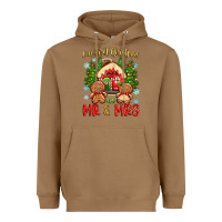 Toasted Coconut our first christmas as mr and mrs Heavyweight Hoodie - Zillion Design Studio