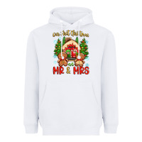 White our first christmas as mr and mrs Heavyweight Hoodie - Zillion Design Studio