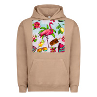 Pigment Burro sweet summer flamingo seamless pattern Urban Hoodie - BundleAndBundleShop