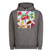 Pigment Tornado sweet summer flamingo seamless pattern Urban Hoodie - BundleAndBundleShop