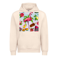 Sandshell sweet summer flamingo seamless pattern Urban Hoodie - BundleAndBundleShop