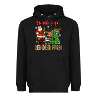 Black north pole reindeer farm Heavyweight Hoodie - Zillion Design Studio