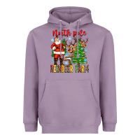 Lavender north pole reindeer farm Heavyweight Hoodie - Zillion Design Studio