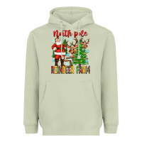 Matcha north pole reindeer farm Heavyweight Hoodie - Zillion Design Studio