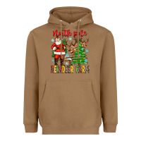 Toasted Coconut north pole reindeer farm Heavyweight Hoodie - Zillion Design Studio
