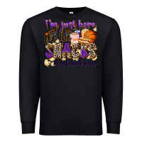 Black i'm just here for the snacks #basketball sister Premium Sweatshirt - Zillion Design Studio