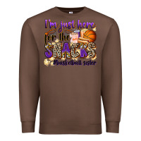 Chestnut i'm just here for the snacks #basketball sister Premium Sweatshirt - Zillion Design Studio