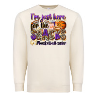 Sandshell i'm just here for the snacks #basketball sister Premium Sweatshirt - Zillion Design Studio
