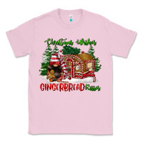 Bubblegum Pink christmas wishes gingerbread kisses Classic Tee - FaDigitalArtStudio