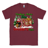 Burgundy christmas wishes gingerbread kisses Classic Tee - FaDigitalArtStudio