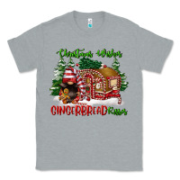 Heather Grey christmas wishes gingerbread kisses Classic Tee - FaDigitalArtStudio