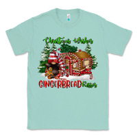 Seafoam christmas wishes gingerbread kisses Classic Tee - FaDigitalArtStudio
