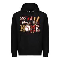 Black no place like home baseball Premium Hoodie - Jasminsmagicworld