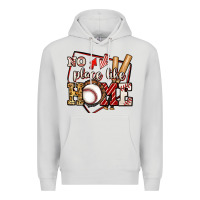Dove Grey no place like home baseball Premium Hoodie - Jasminsmagicworld