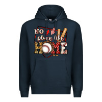 Navy no place like home baseball Premium Hoodie - Jasminsmagicworld