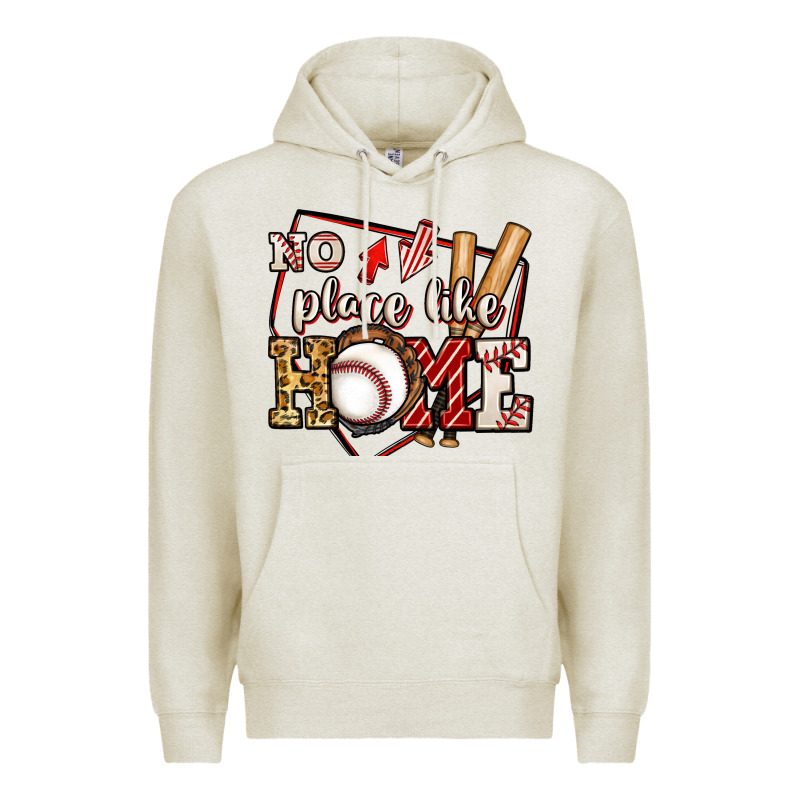 No Place Like Home Baseball Premium Hoodie by Jasminsmagicworld | Teevron