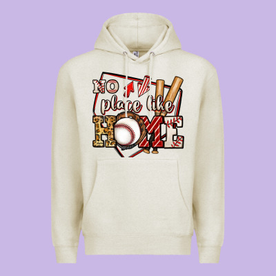 No Place Like Home Baseball Premium Hoodie Designed By Jasminsmagicworld